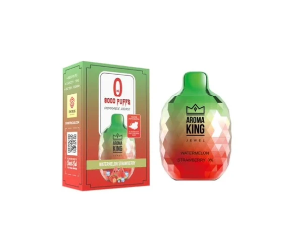 Безникотиновый одноразовый Pod Aroma King Jewel 8000 650 mAh Watermelon Strawberry 0% (Арбуз с клубникой)